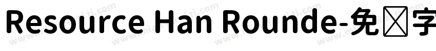 Resource Han Rounde字体转换